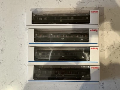 Märklin Schurzenwagen 4-car set of the DRG.Ep2. VGC - Image 1 of 4