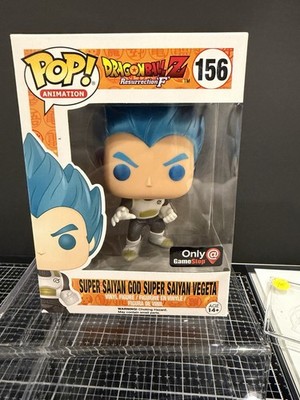 Funko Pop Dragon Ball Z Vegeta #156 Metallic Blue GameStop Exclusive +Hard Stack