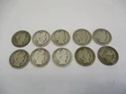 (10) SILVER Barber Half Dollar Coins US 90% Silver Coin All AG - G 1895 - 1912