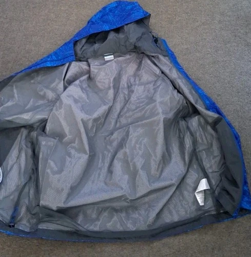 Columbia Jacket Men's 2XL Watertight Printed Hooded Waterproof Blue Full Zip image 6