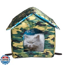 Outdoor Cat House, Cat Houses for Outdoor Cats, Weatherproof Warm and Insulat