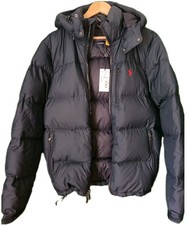 New Ralph Lauren Polo El Cap Puffer Jacket Mens Navy Blue Size Small Duck Down