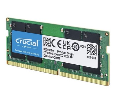 Crucial 8GB DDR4 RAM 3200MHz (PC4-25600), Downclockable to 2933/2666MHz