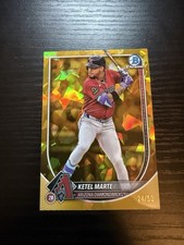Ketel Marte 2025 Bowman Chrome Sapphire Edition Gold #/50