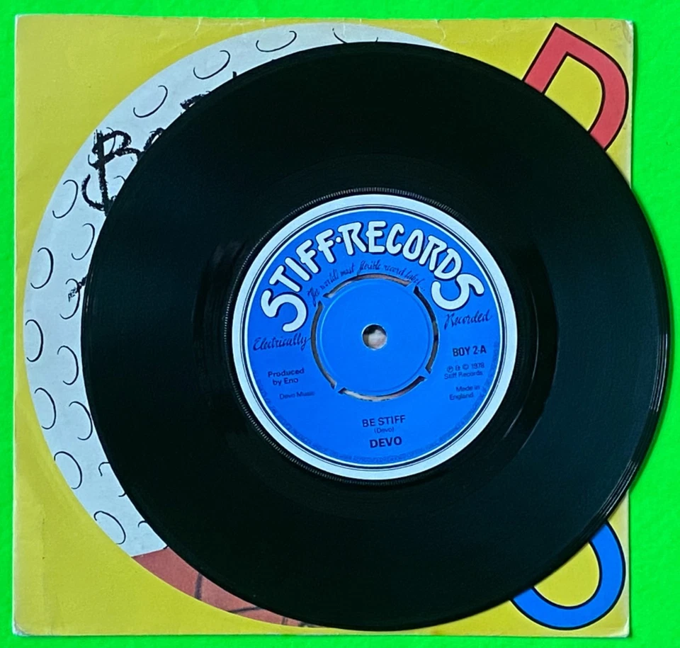 Devo - Be Stiff  / Social Fools  7"(Pic) (Orig)    Punk /Elictronic  - Image 3 of 4