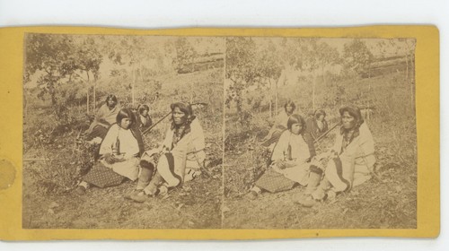 Chippewa Wedding Indian Native American Upton Stereoview - Picture 2 of 4