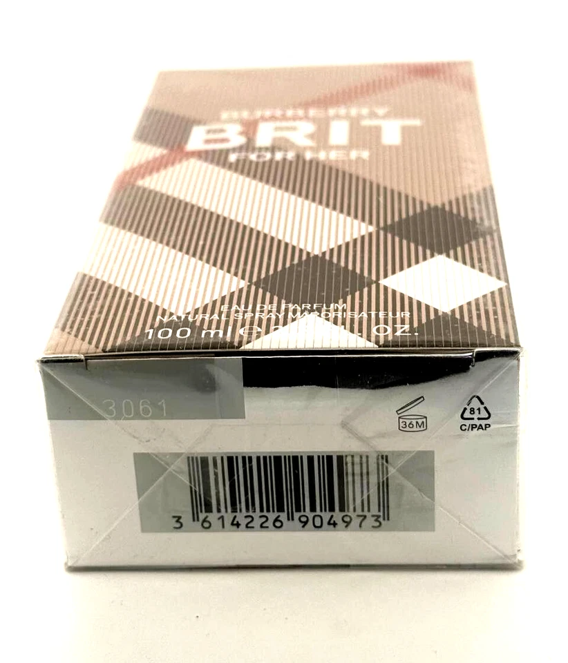 BURBERRY BRIT For Her 3,3 oz 100 ml Eau De Toilette Spray Feminino - Imagem 3 de 4