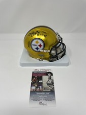 LOUIS LIPPS SIGNED AUTOGRAPH PITTSBURGH STEELERS FLASH MINI HELMET ROY JSA COA