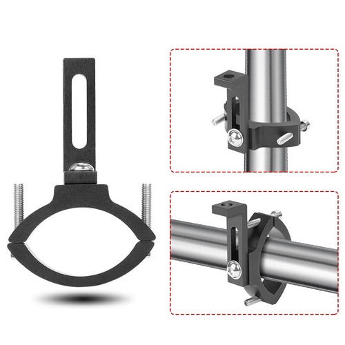 2X Motorcycle Tube Fork Bar Clamp Headlight Mount Bracket Spot Fog Light Holder - Picture 9 of 11