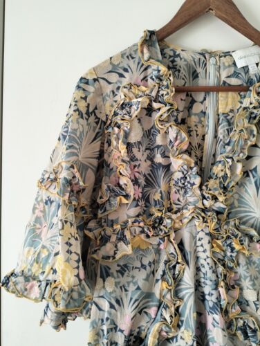 Alice McCall Playsuit AU 6 US 2 Choose Me Cotton Romper Frill Parry Festival - Picture 5 of 17