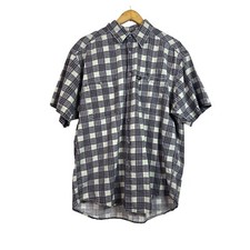 Guess Vintage 90's Mens Plaid Button Down Made In USA Shirt Size Small