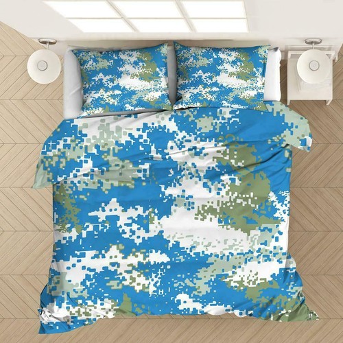 3D Army Camouflage Doona Quilt Duvet Cover Set Single Double Queen King Size Boy - Picture 21 of 22