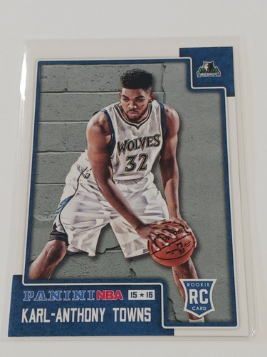 2015-16 Panini NBA International Karl-Anthony Towns Rookie #166 Timberwolves RC - Picture 1 of 2