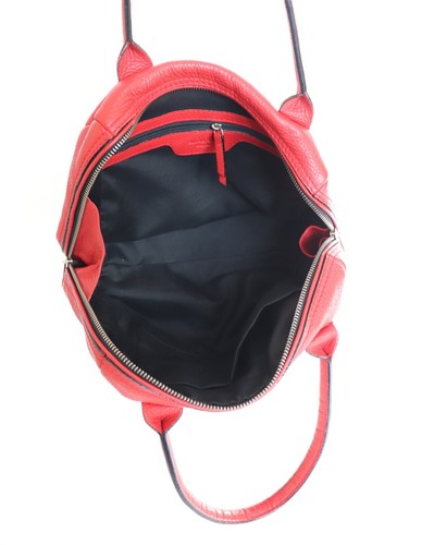 Bolso de Mano Gloria Ortiz Cuero Rojo - Asa Superior/Hombro - Mediano - Imagen 9 de 9