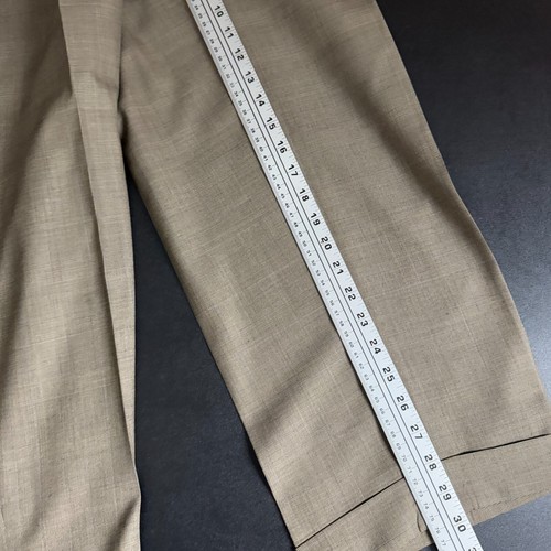 Hart Schaffner & Marx Suit 42L 33W Mens Brown Check Wool - Picture 7 of 16