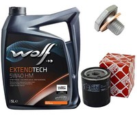 MotoröL Set 5W40 5 Liter + ÖLfilter + Schraube FüR Citroen Xsara Peugeot 406 307