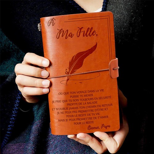 NEW To My Daughter & Son Engraved PU Leather Journal Notebook Diary Handbook AU - Picture 22 of 26