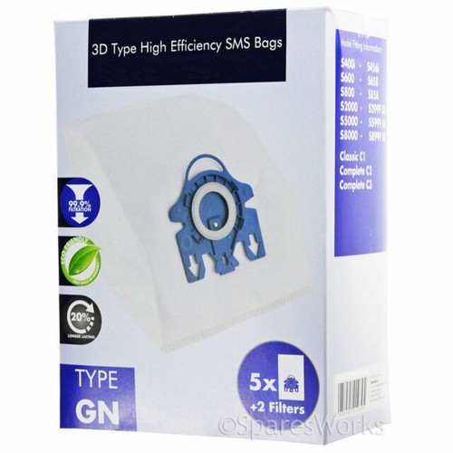 5 X U-2E, U20E, U20AB Vacuum Bags For Panasonic MC-E3011 MC-E40