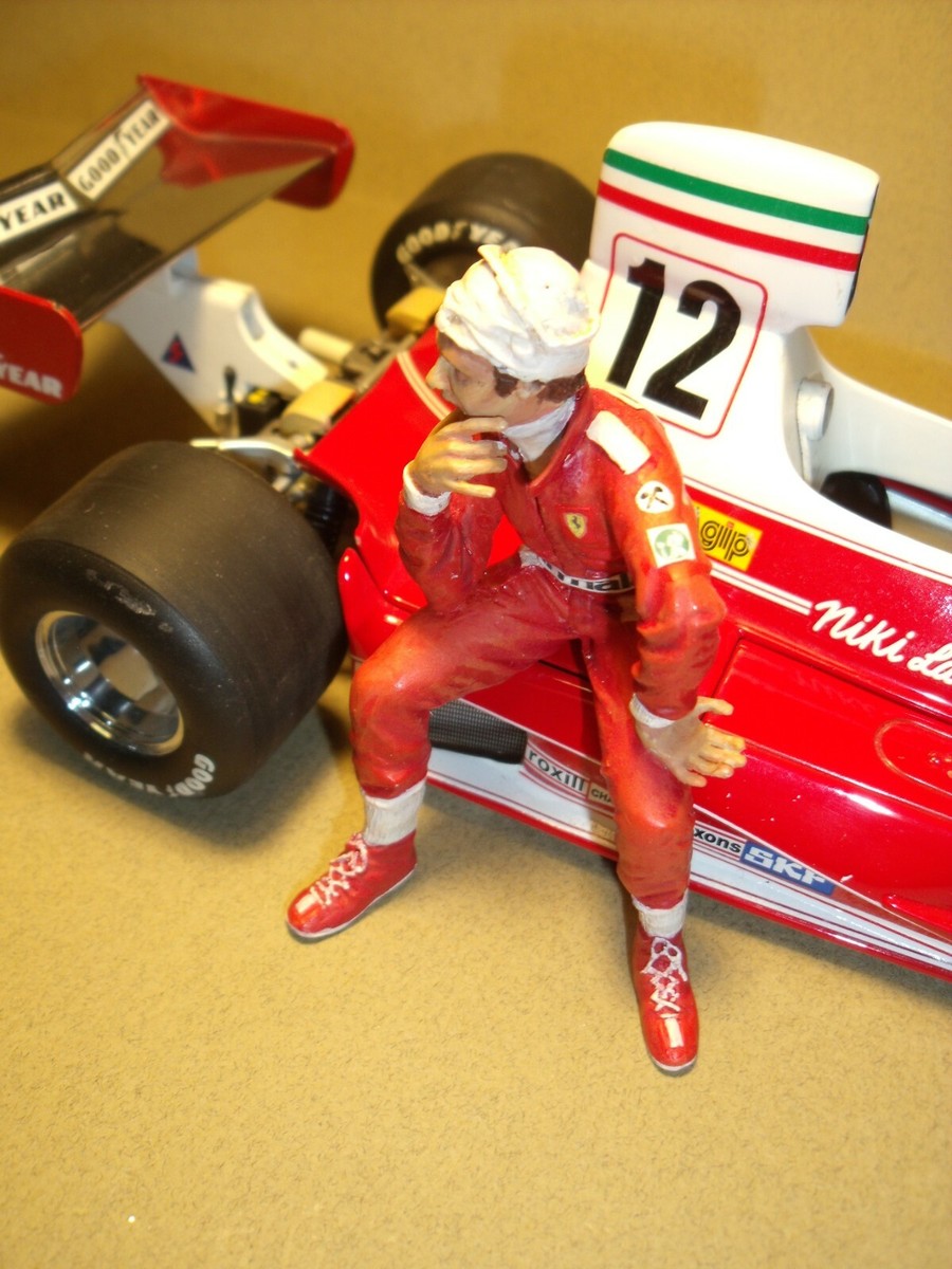 Figurine 1/18 Niki Lauda - Ferrari 1976 - Par GP Replicas / Minichamps / Exoto - Peinte