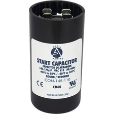Appli Parts Motor Start Capacitor 145-175 Mfd microfarads uF 110-125 VAC Univ...