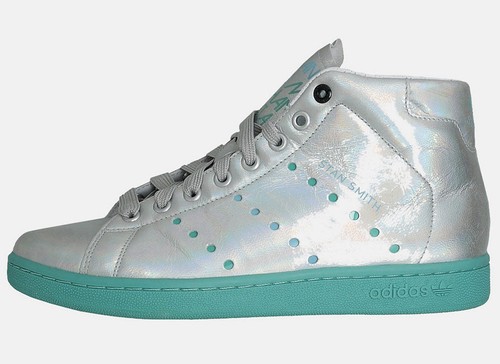 2007 ADIDAS CONSORTIUM STAN SMITH MID PEARL taglia 44 UK 9,5 unftd 022901 forum medio - Foto 2 di 3