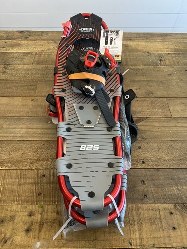 Yukon Charlie’s 825 Snowshoes Kit 8x25 Adult, 200lbs Telescoping Poles,