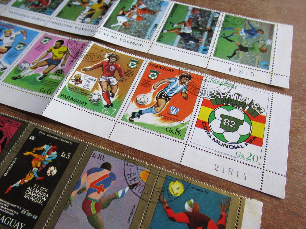 Paraguay 3560-3562 oblitéré 1982 Football WM ´82, Espagne Paraguay 3560-3562 oblitéré 1982 Football WM ´82, Espagne