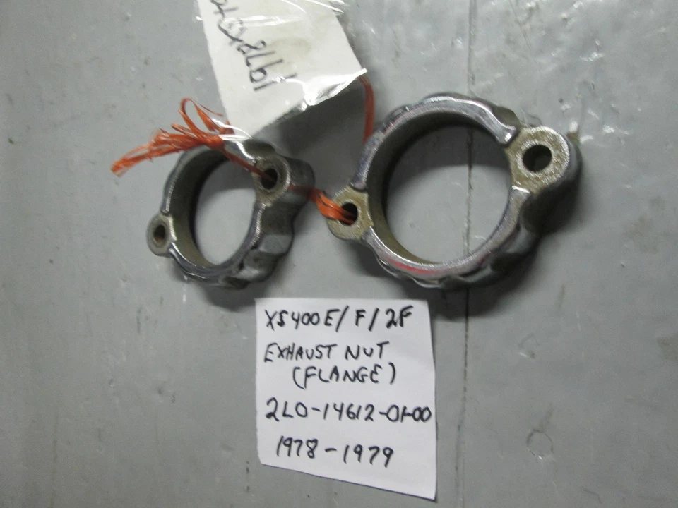 Yamaha XS400E /F / 2F  Exhaust Nut  ( Flange ) 2L0-14612-01-00 ( Pair ) - Image 3 of 4