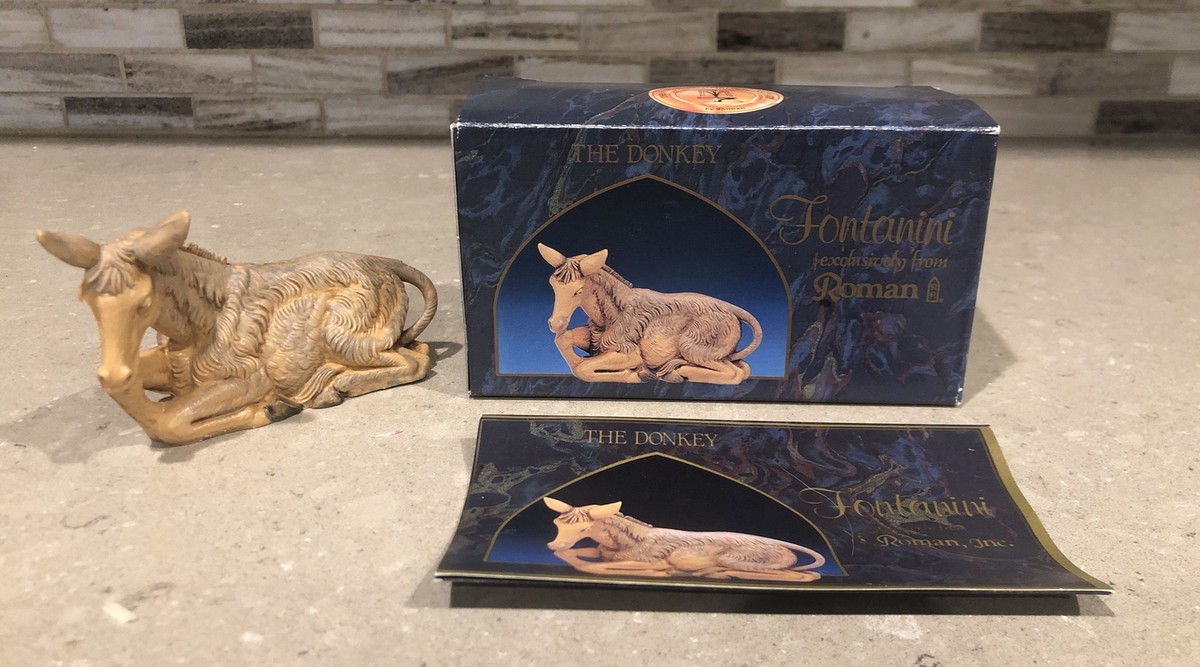 Fontanini Ox Family Nativity Set - 5 Inch Hand Painted Polymer Figures (3 Piece Set)