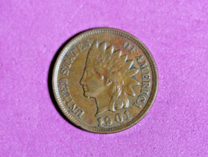 1901- Indian Head One Cent Penny #P19760