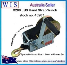 545 kg Fervi 0070 Silver Manual Winch