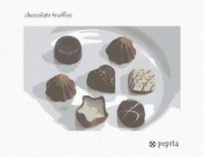 Chocolate Truffles Needlepoint Kit or Canvas