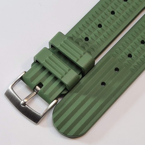 Waffle silicone and FKM rubber diver watch strap band 20,22mm, Tracking AU stock - Picture 67 of 102