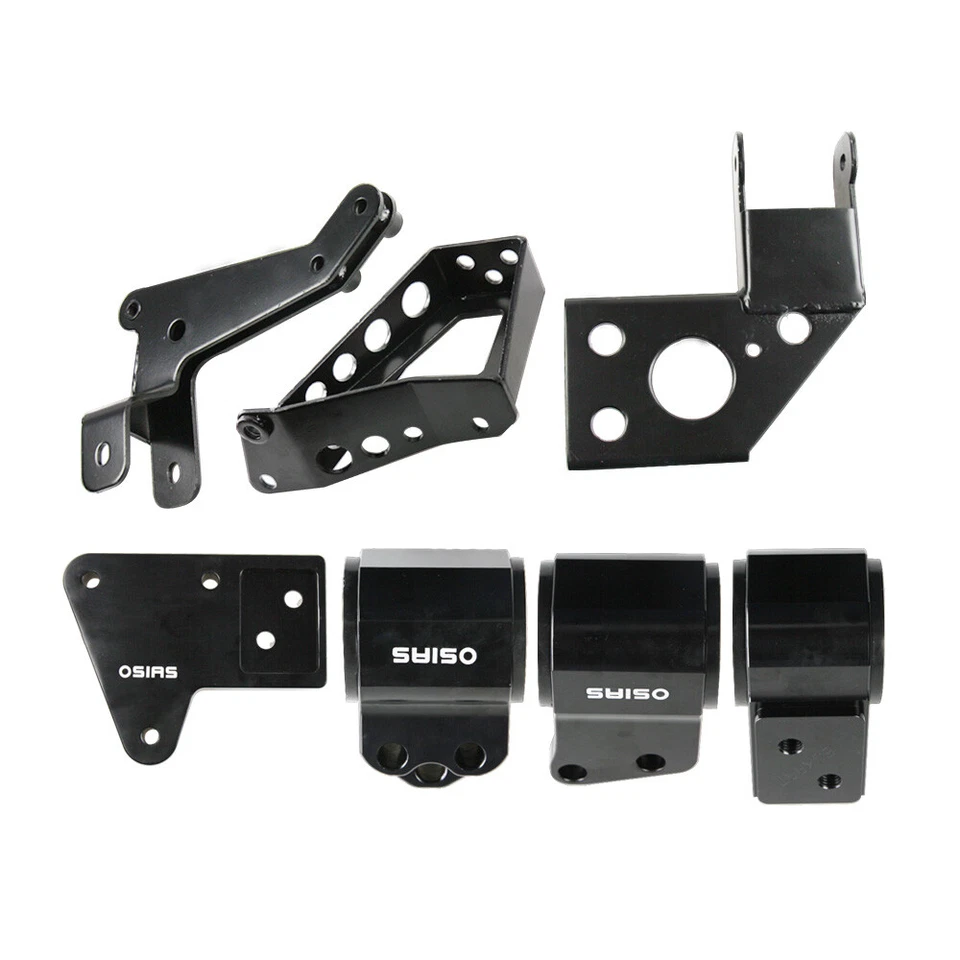 Soportes intercambiables de motor negros para Civic 92-95 Integra 94-01 serie K intercambiables K20 K24 62A Foto 2 de 4