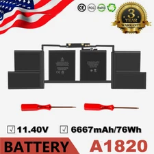 A1820 A1707 Battery For MacBook Pro 15'' Touch Bar Late 2016 Mid 2017 EMC 3072