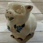 Vintage 8" Shawnee Smiley Pig Pitcher Flowers MCM RETRO