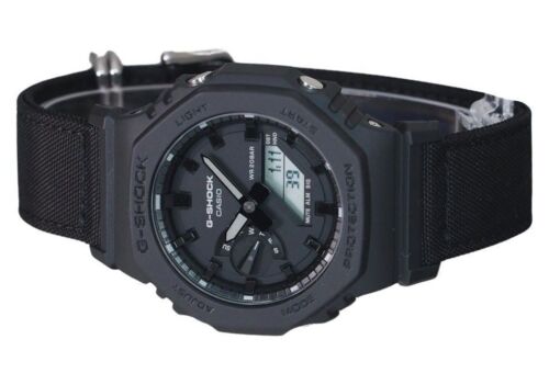 Casio G-SHOCK Analog-Digital Eco Cloth Strap Quartz GA-2100BCE-1A Mens Watch - Picture 3 of 3