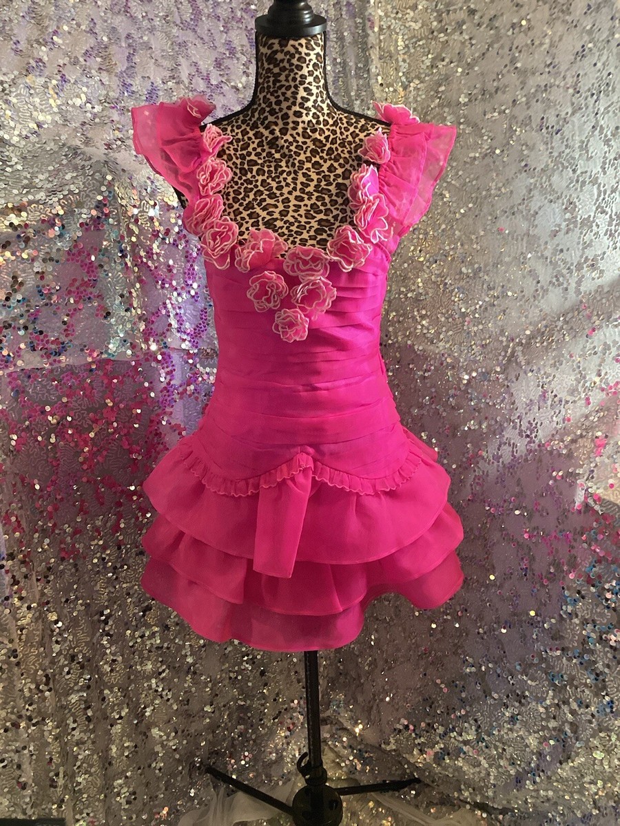 hot pink strapless short dress Dolce & Gabbana Hot Pink Lace Strapless Mini Dress with Ribbon Bow – THE  WAY WE WORE main image 1