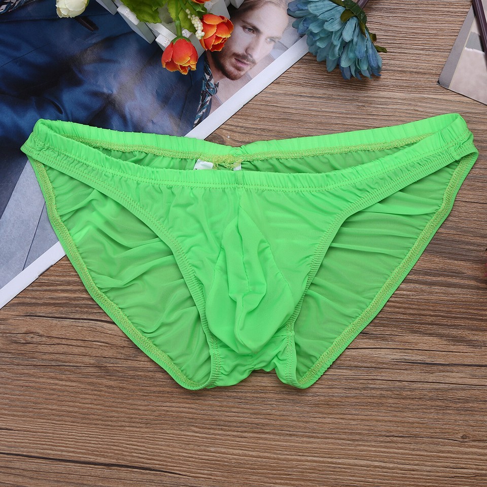 Men's Lace Thong Bikini Briefs - Garter Style, Multicolor, Sensual Lingerie
