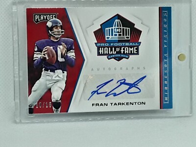Fran Tarkenton 2019 Pro Football Hall Of Fame - AUTO (10/15) - Minnesota Vikings
