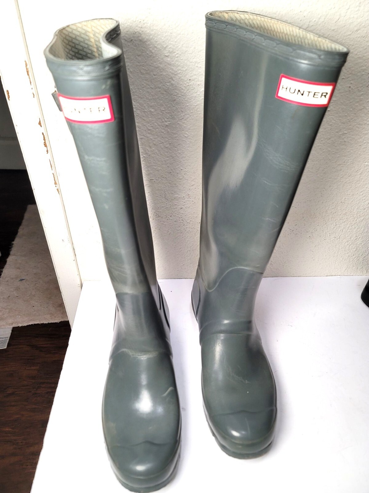 Hunter Green Tall Unisex Pull on Rain Boots Size 9M/10W