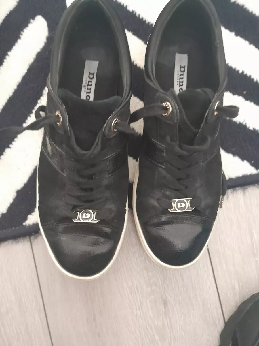 Dune London Black Trainers Size 5