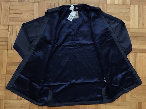 Size Medium Mens Puma Dapper Dan Water Repellent Full-Zip Rain Jacket Navy - Picture 4 of 7