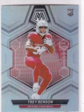 2024 Panini Mosaic NFL No. 360 Trey Benson Rookie Silver Prizm