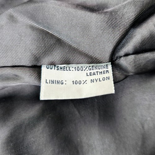 Replay Lederjacke dunkelbraun Gr. VIII (L) Fliegerjacke vintage 90s Flying Wear - Bild 12 von 12