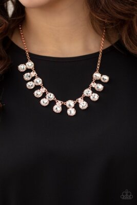 Top Dollar Twinkle Copper Necklace Paparazzi New
