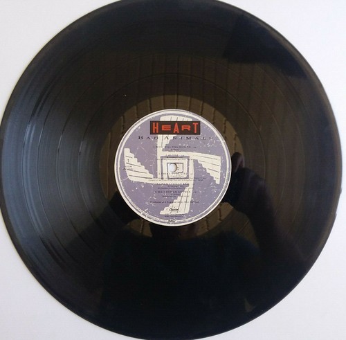 HEART - Bad Animals - Vinyl LP 1st Press 1987 Capitol PJ-12546 Lyric Sleeve - Picture 3 of 4