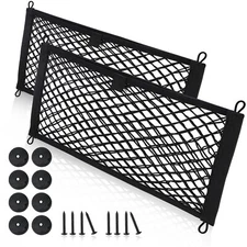 Cargo Net Elastic for Car Trunk,2 Pack Mesh Net Pocket Organizer Pouch Bag