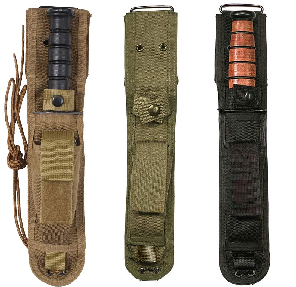 Rothco 40065/40067 G.I. Type Nylon Knife Sheath Fits 7" Military