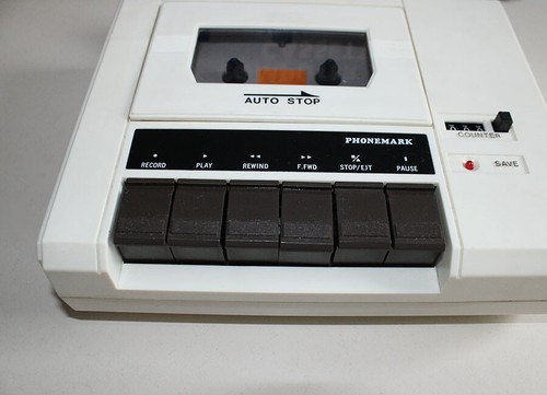 Phonemark PM-4402C Data Cassette Registratore RetroPc Commodore 64 Vic 20 1572 - Foto 2 di 6